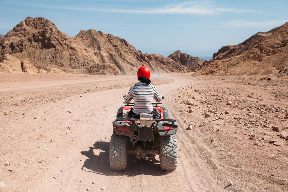 Safari with camels and a Bedouin village